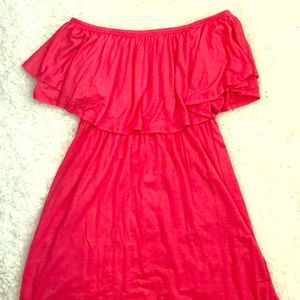 Pinkblush off-shoulder maternity maxi dress